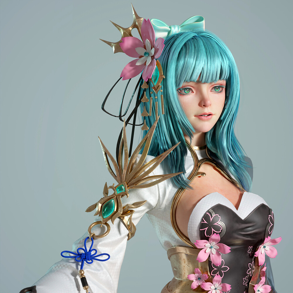 龙同学-Student Game model 游戏模型03