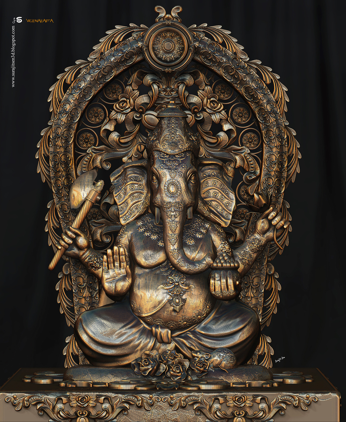 Vighnaharta_Digital_Sulpture2.0_SurajitSen_Sept2020_AAA_L