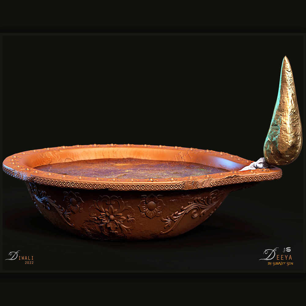 Deeya_Diwali_Digital_SCulpture_SurajitSen_Oct2022