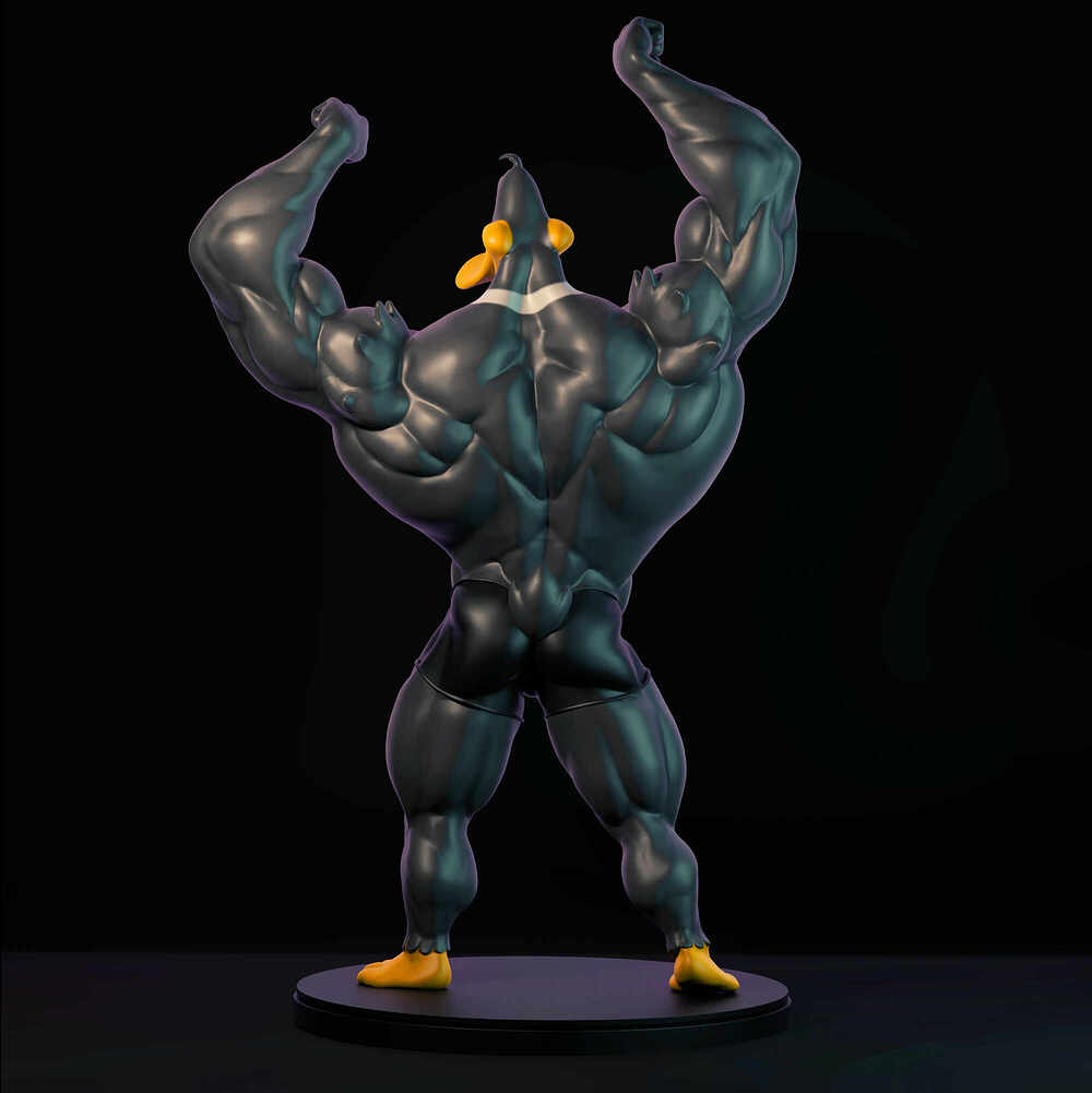 muscled_daffy_duck_by_andre_alves_4