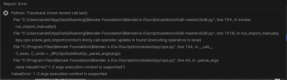 GoB - Blender 4.0 import error