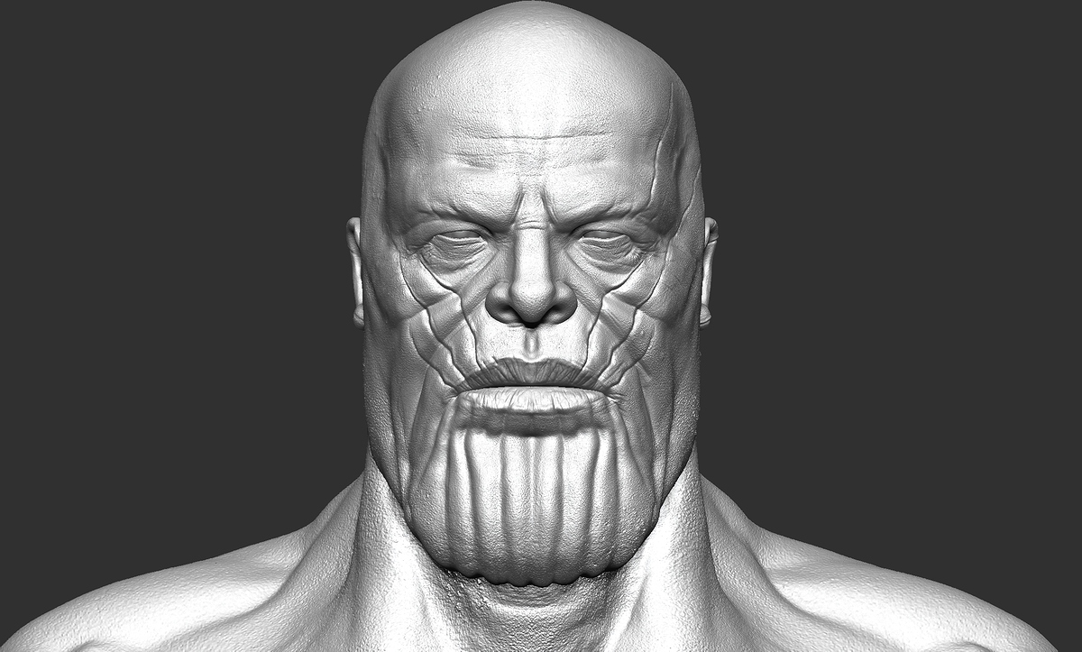 thanosSculpZbrushFace