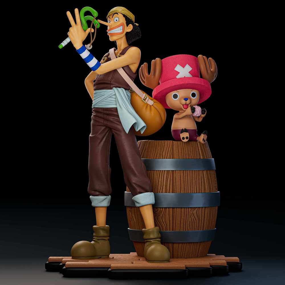 Juan Francisco Sanchez Diaz_Usopp_and_Chopper_render01