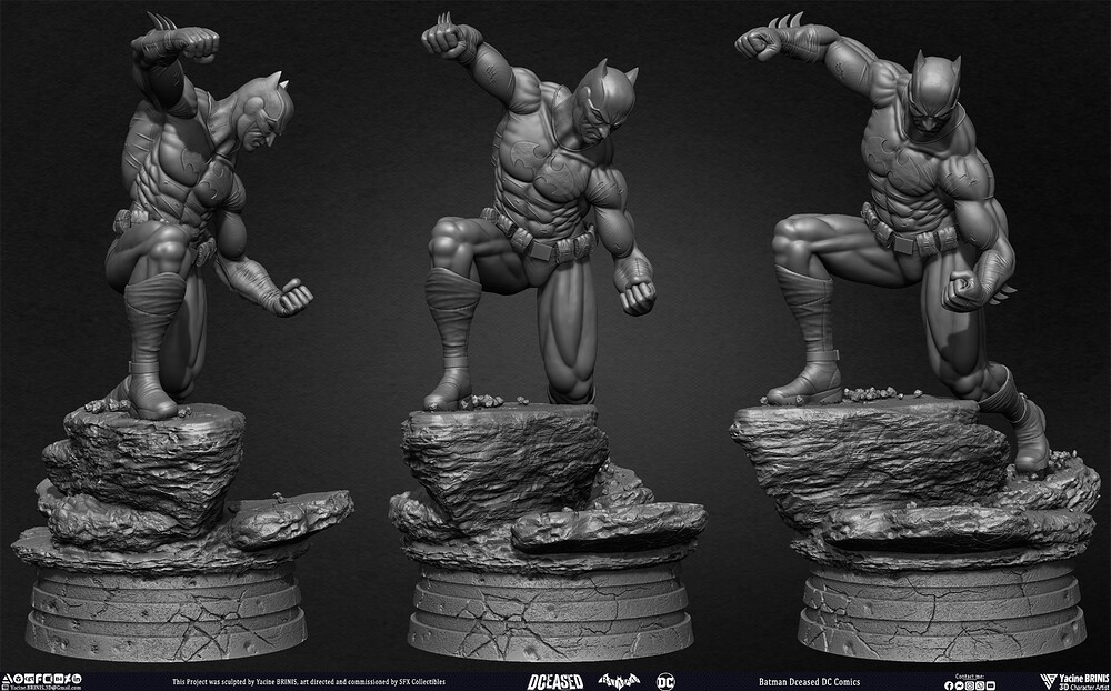 Batman Dceased DC Comics sculpted by Yacine BRINIS 028