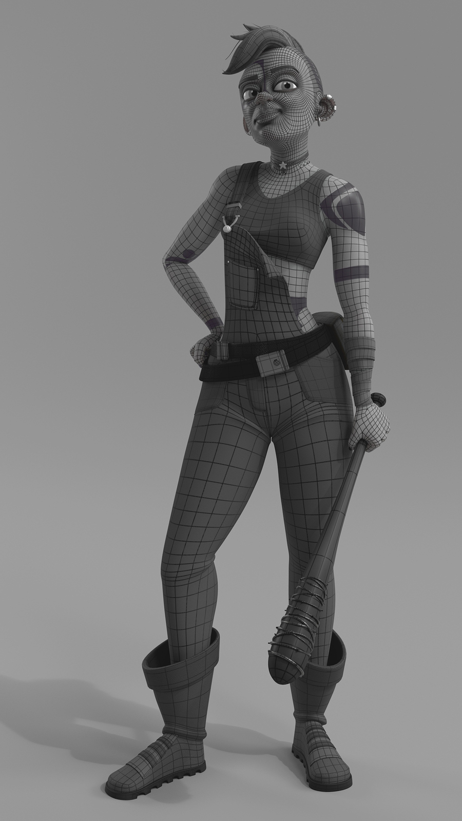 smurfGirlPose2Wire_002