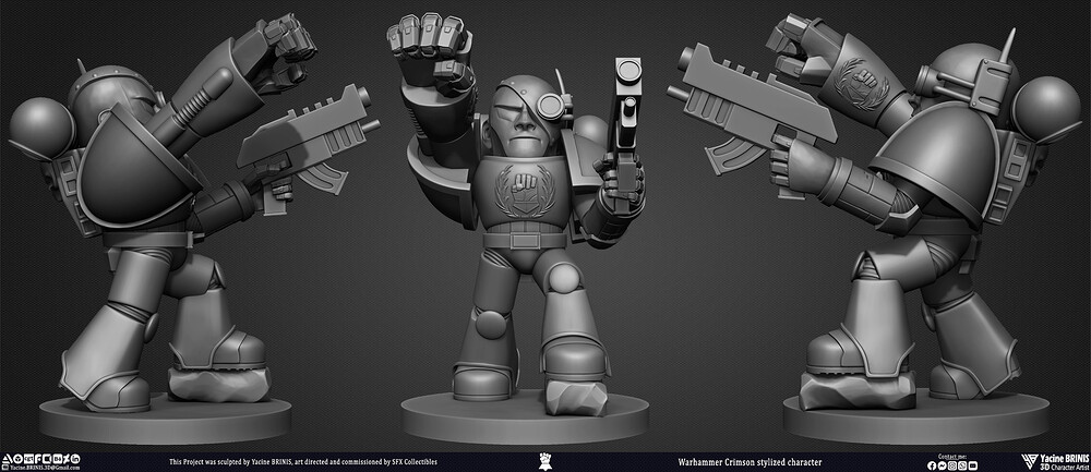 Warhammer Crimson 3D Model Sculpted by Yacine BRINIS 003