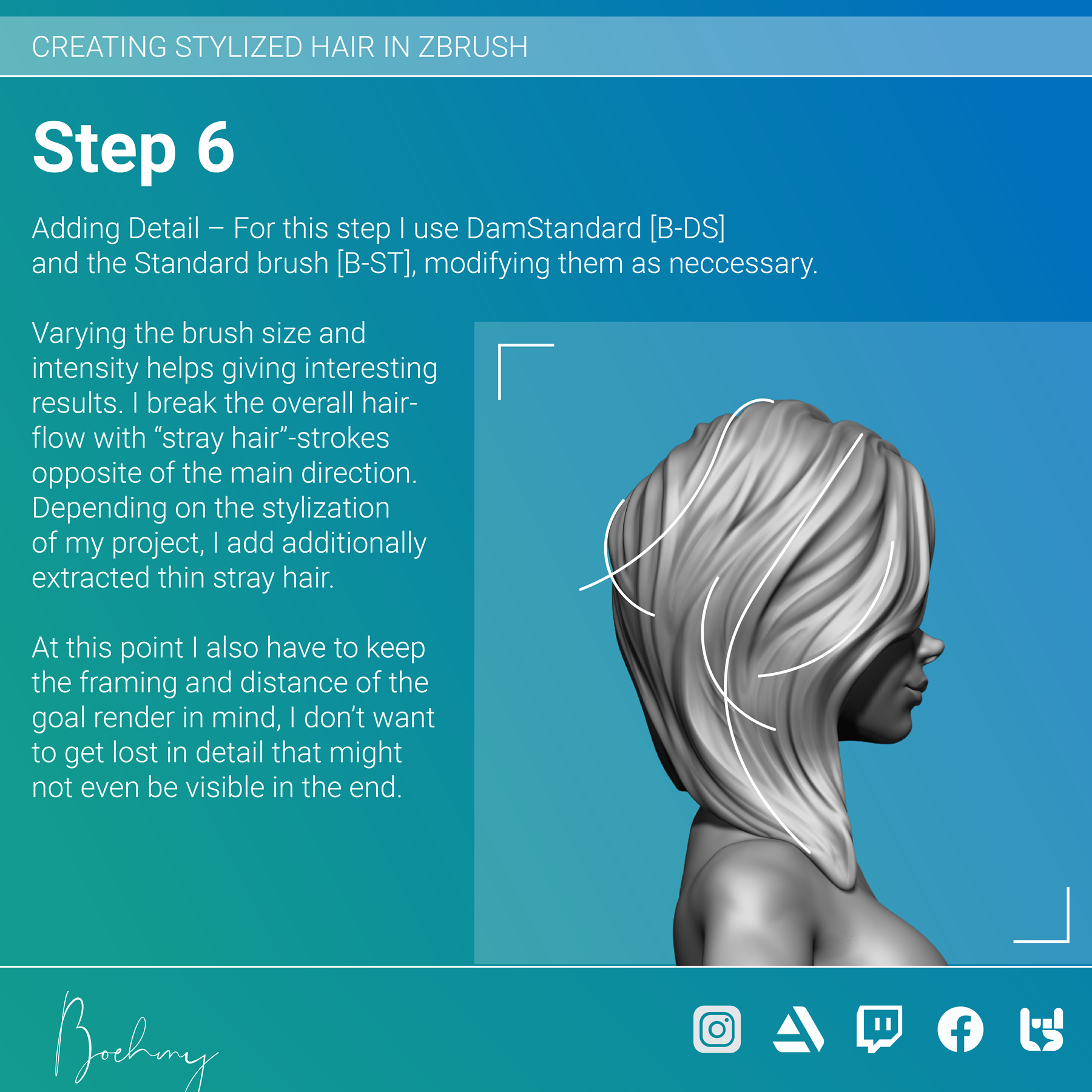 How To Sculpted Hair Zbrushcentral