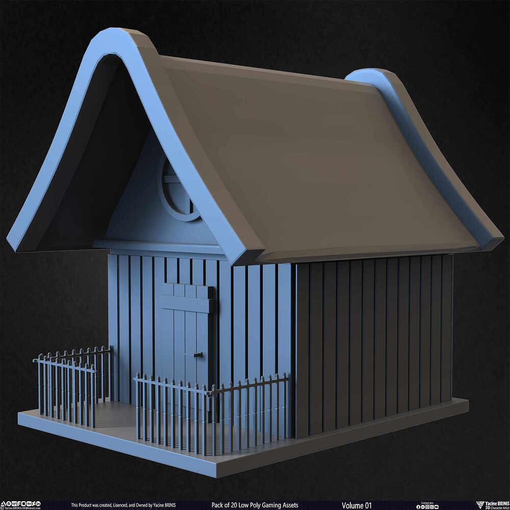 20 Low Poly Gaming Assets Volume 01 Sculpted By Yacine BRINIS Set 18
