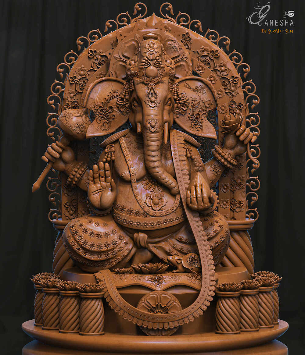 GANESHA_Digital_Sculpture_SurajitSen_Aug2022A