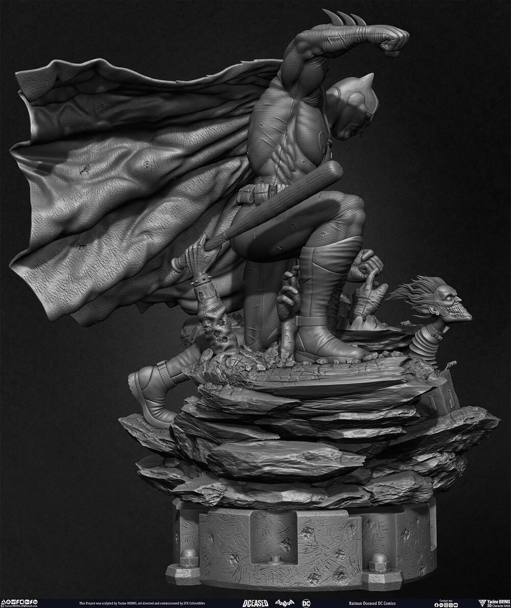 Batman Dceased DC Comics sculpted by Yacine BRINIS 006