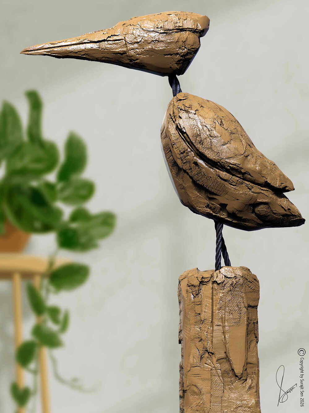 Structural Bird_Digital_Sculpture_SurajitSen_Feb2026