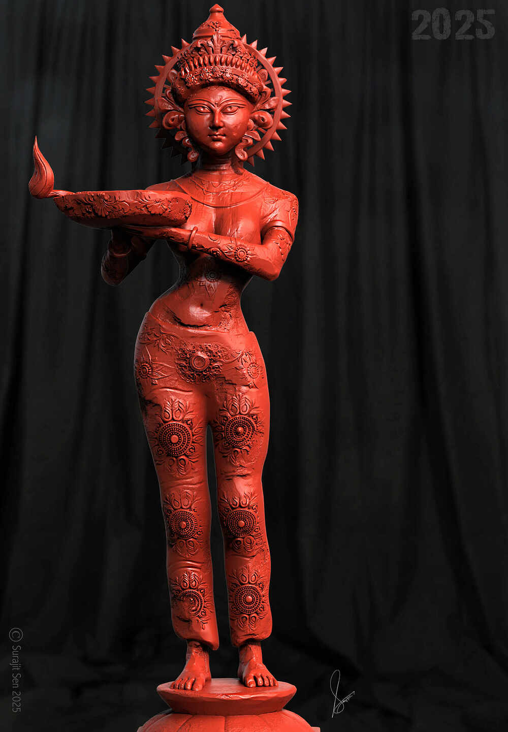 Diwali_Digital_SCulpture_SurajitSen_Oct2025