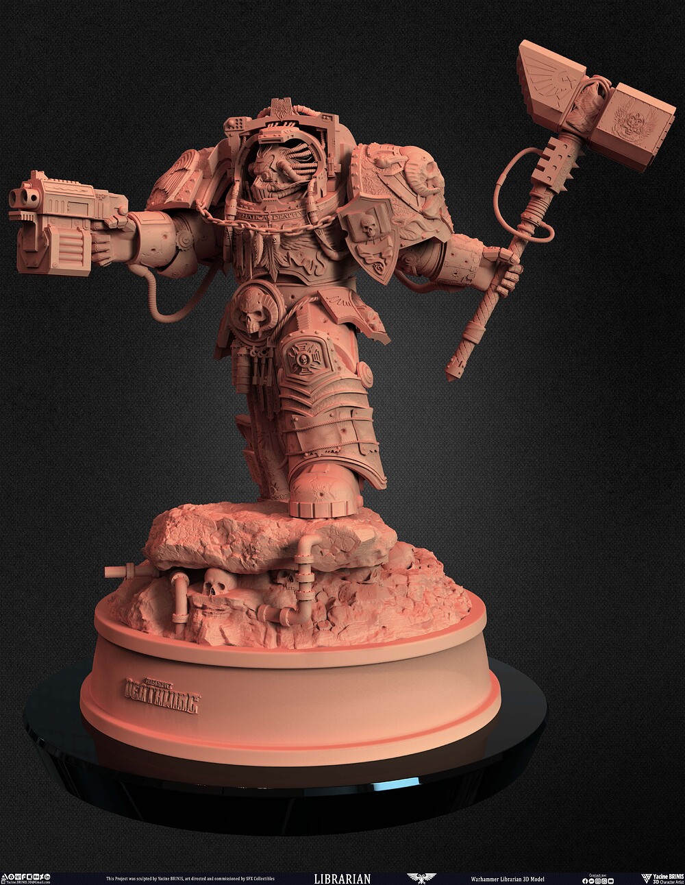 Warhammer Librarian sculpted by Yacine BRINIS 020