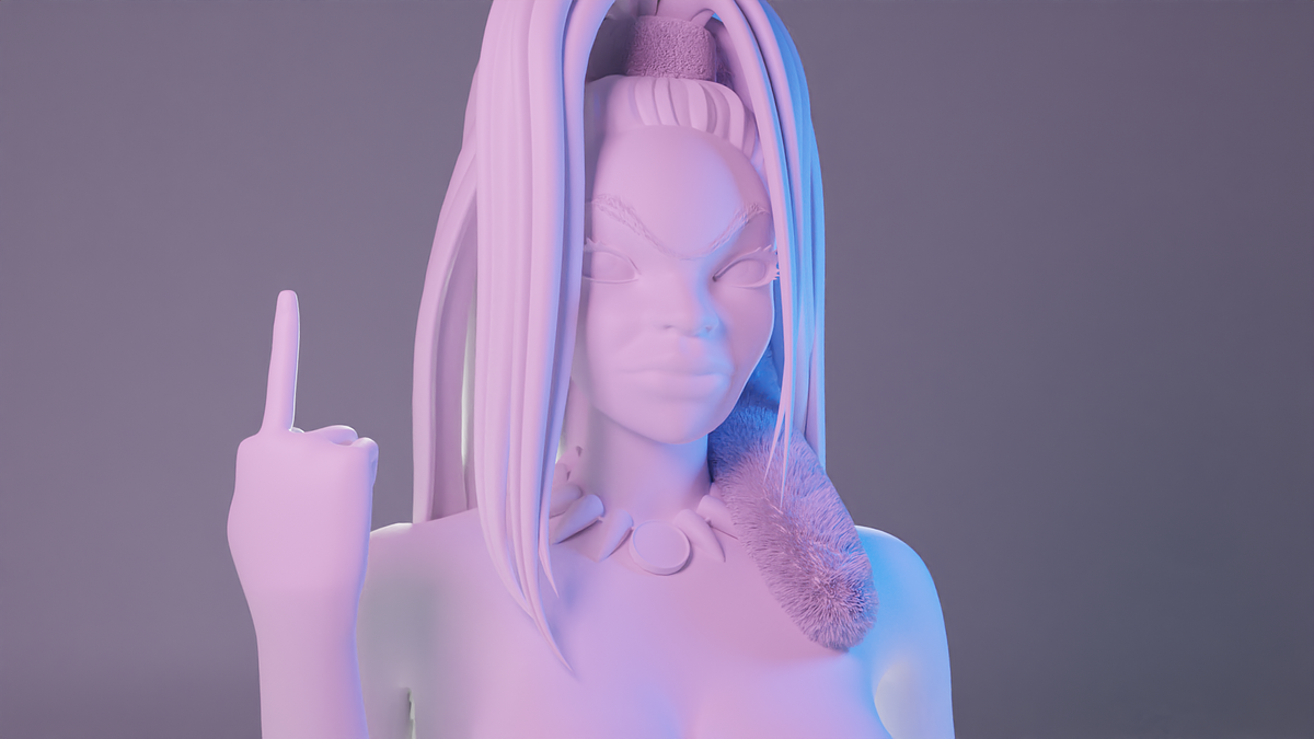 Octobriana_Render_Clay
