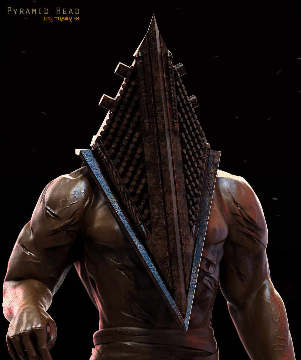 Pyramid Head_Monster_Digital_Sculpture_SurajitSen_Nov2024B