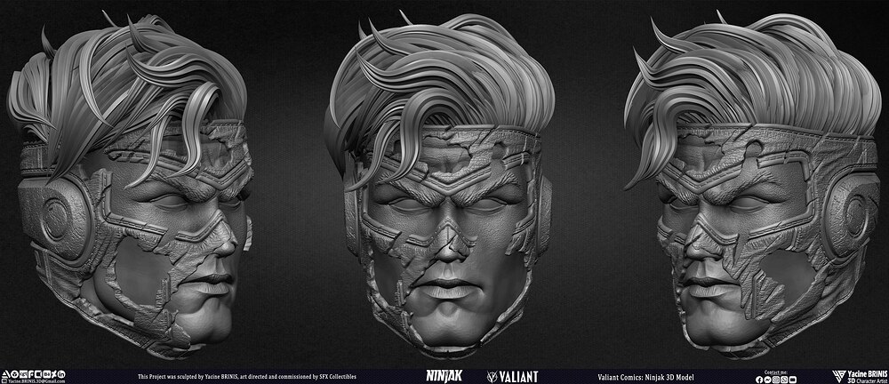 Ninjak Valiant Comics sculpted by Yacine BRINIS 015