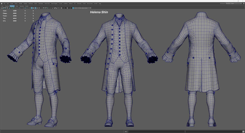 Clothes_Wireframe_Maya_Shot_HelenaShin
