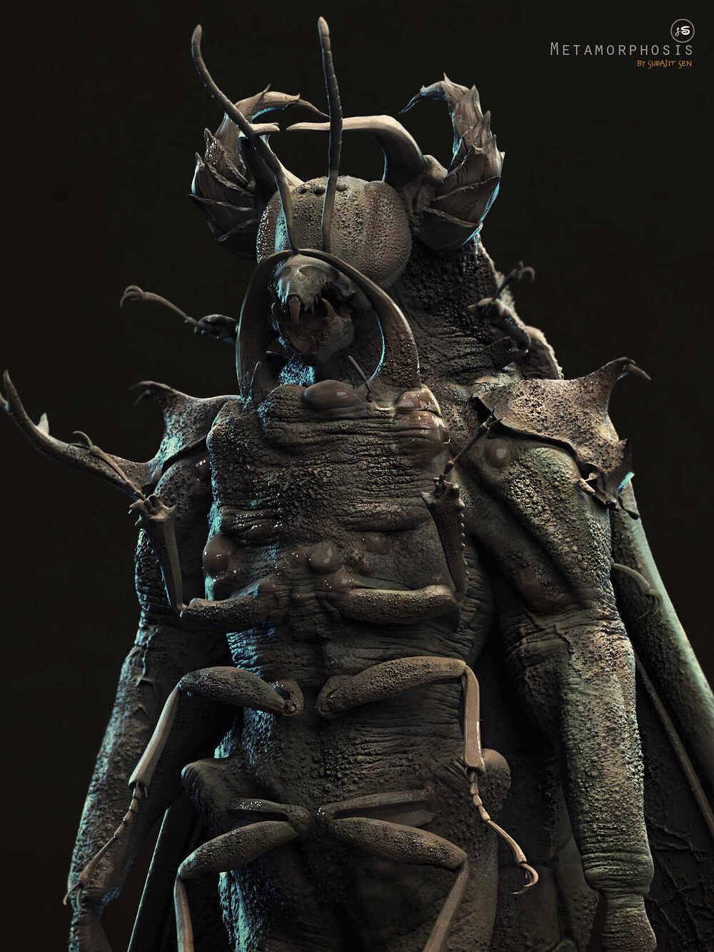 Metamorphosis_Creature_Digital_Sculpture_SurajitSen_Feb2023A_C2