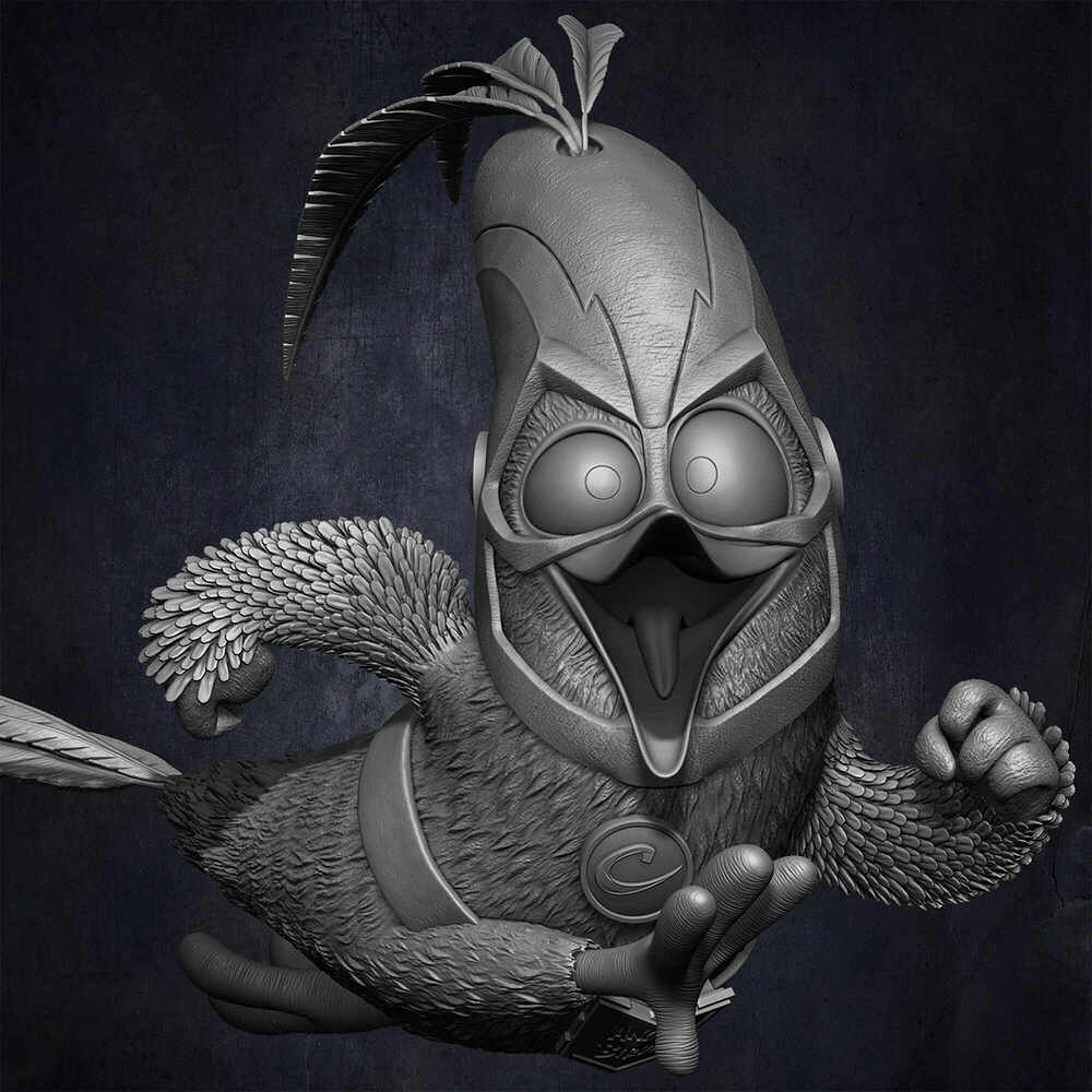 Chuck Running The Flash Angry Birds Movie 02 Rovio Entertainment sculpted by Yacine BRINIS 014