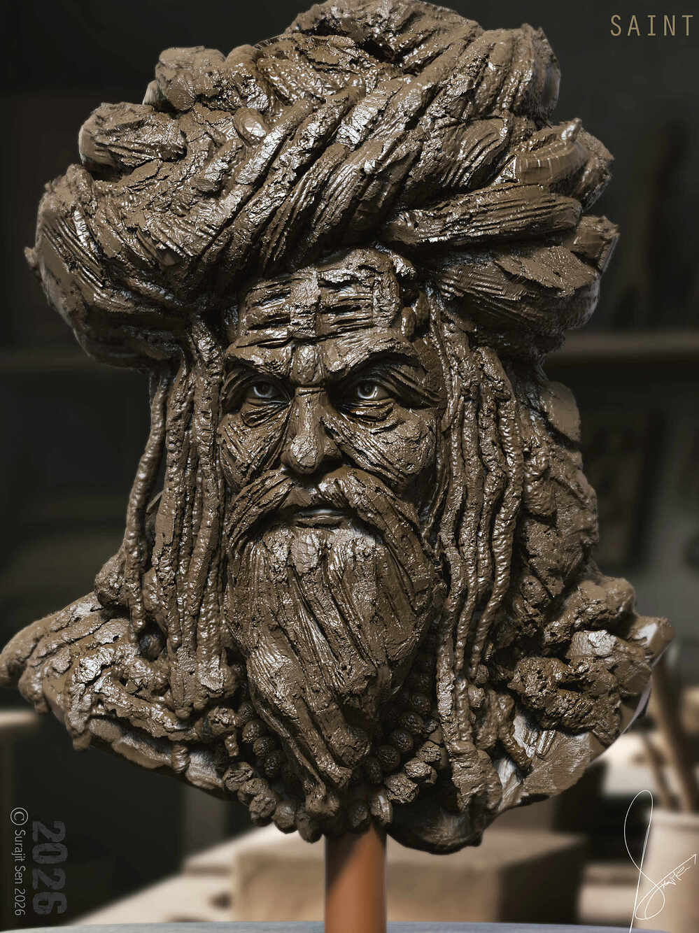 Hindu_Saint_Digital_Sculpture_SurajitSen_Jan2026