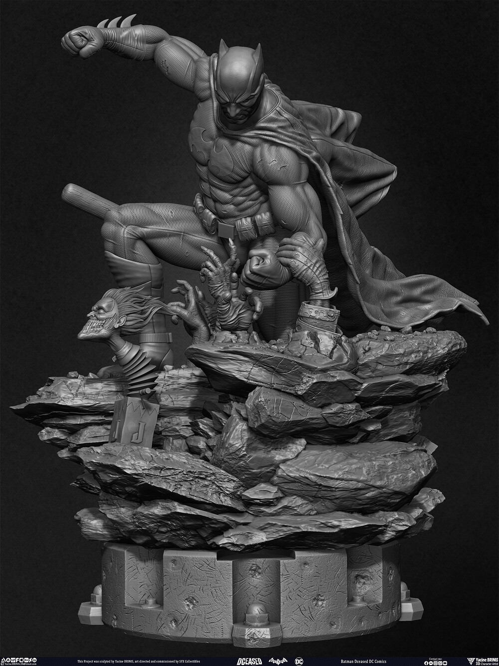 Batman Dceased DC Comics sculpted by Yacine BRINIS 004