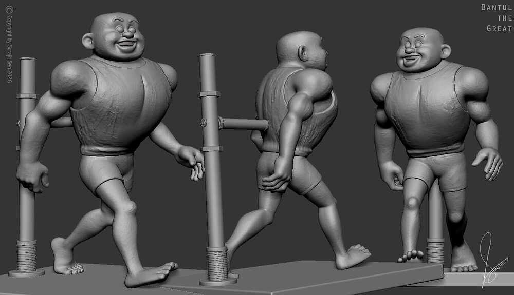 Bantul the Great_Digital_SCulpture_SurajitSen_June2026_WIP