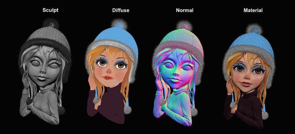 Winter_Girl_Zbrush