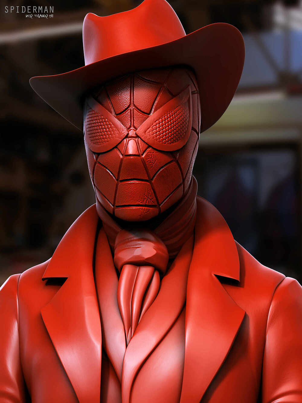 Spiderman_Digital_SCulpture_SurajitSen_Nov2024