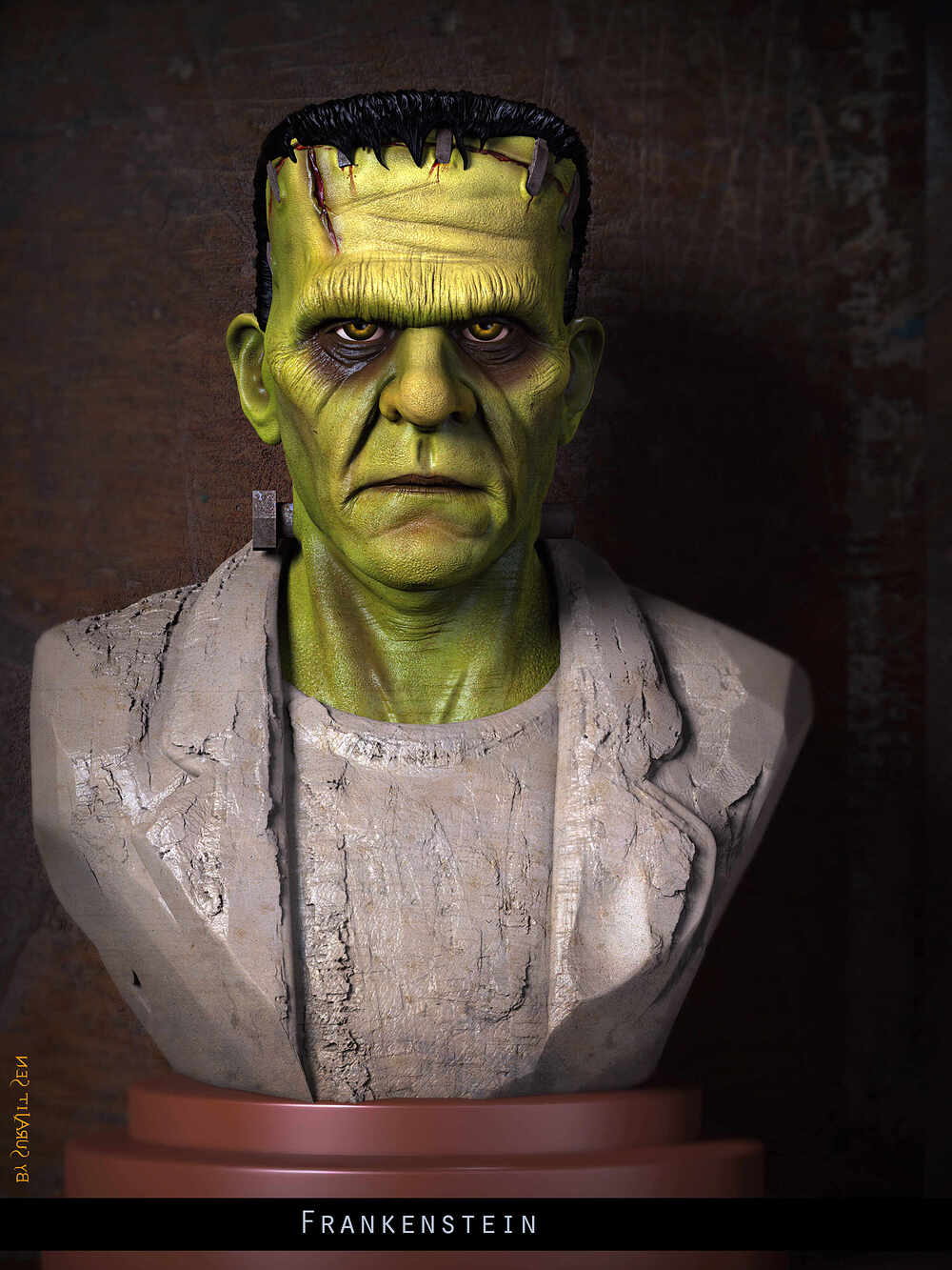 Frankenstein_Digital_Sculpture_SurajitSen_Dec2023