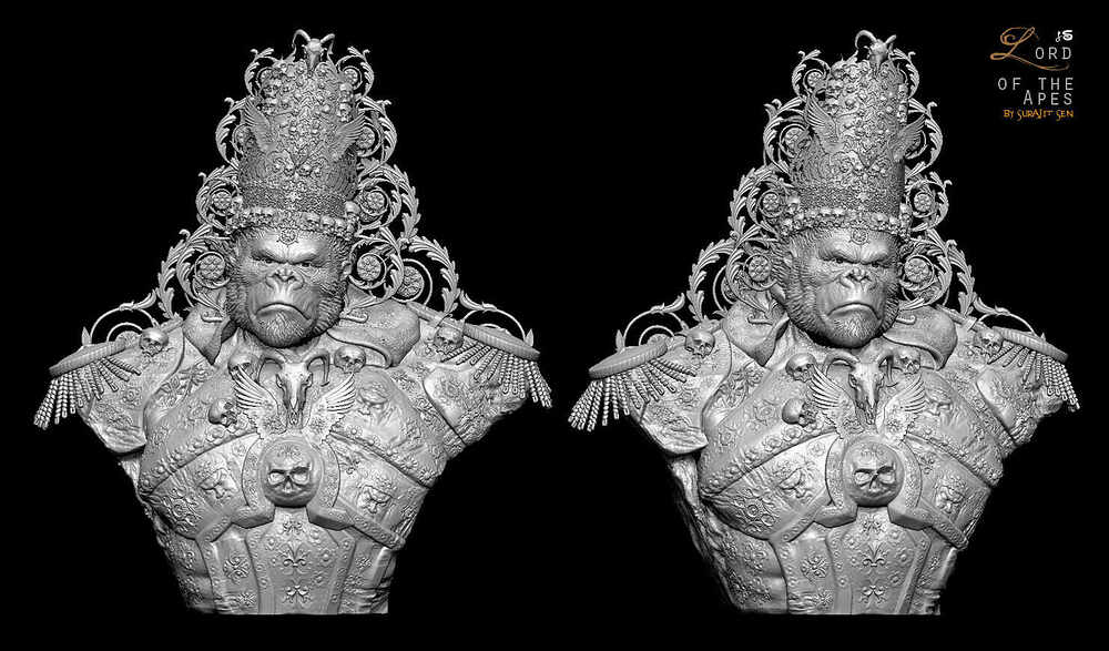 Lord of the Apes_Digital_Sculpture_SurajitSen_Sept2024