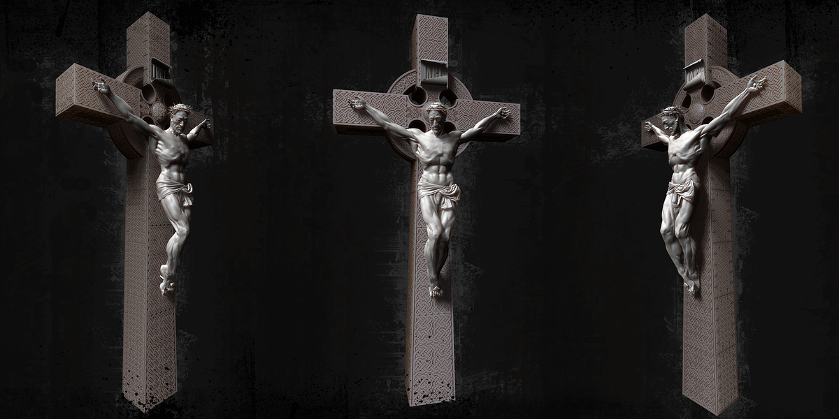 Irish Crucifix for David Donnelly by Darya Girina_concept_1