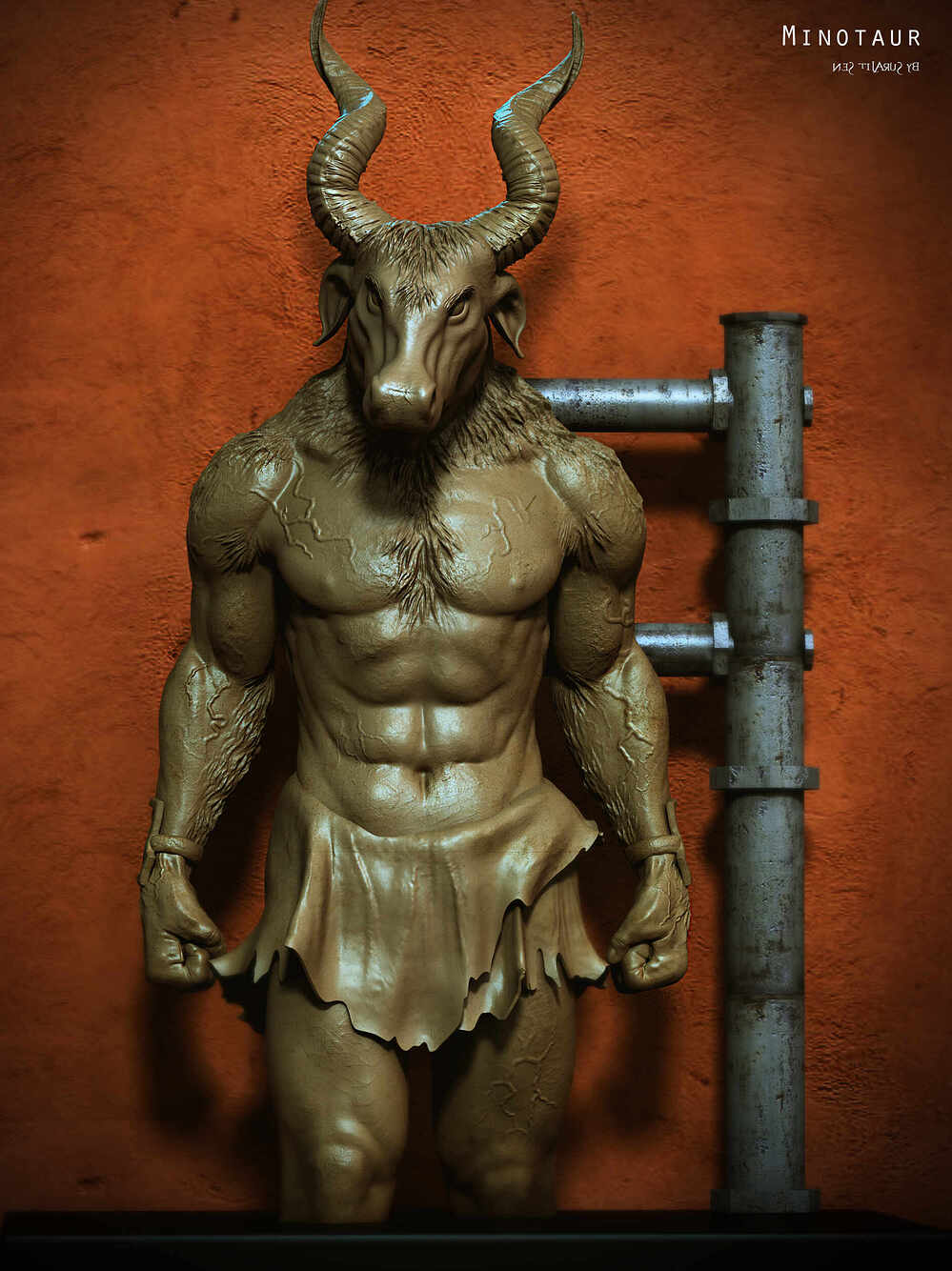 Minotaur_Digital_SCulpture_SurajitSen_May2024