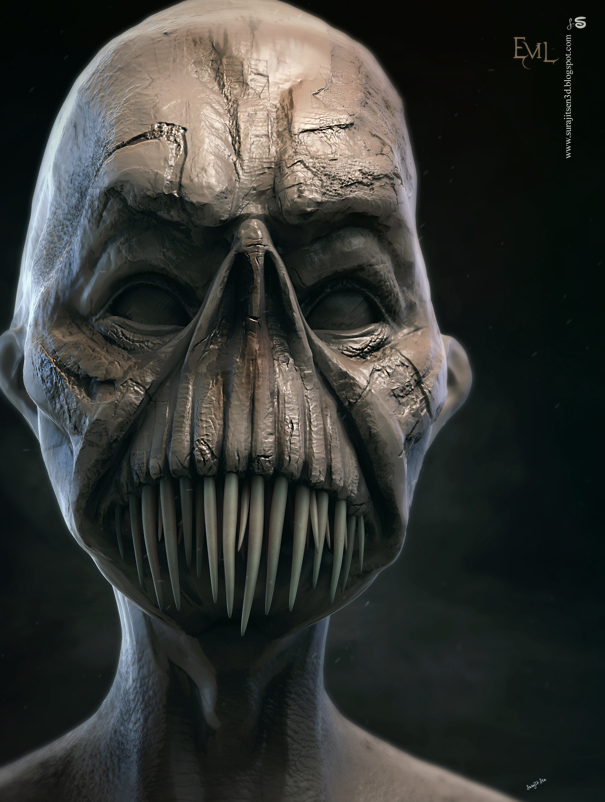 Evil_Digital_Sculpture_SurajitSen_Sept2020AB