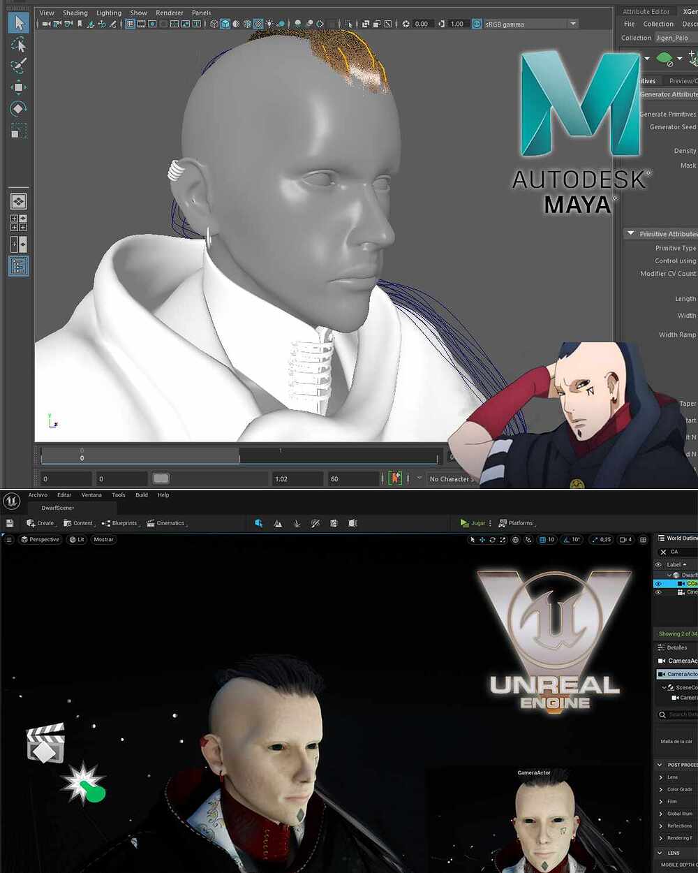 xgen y unreal