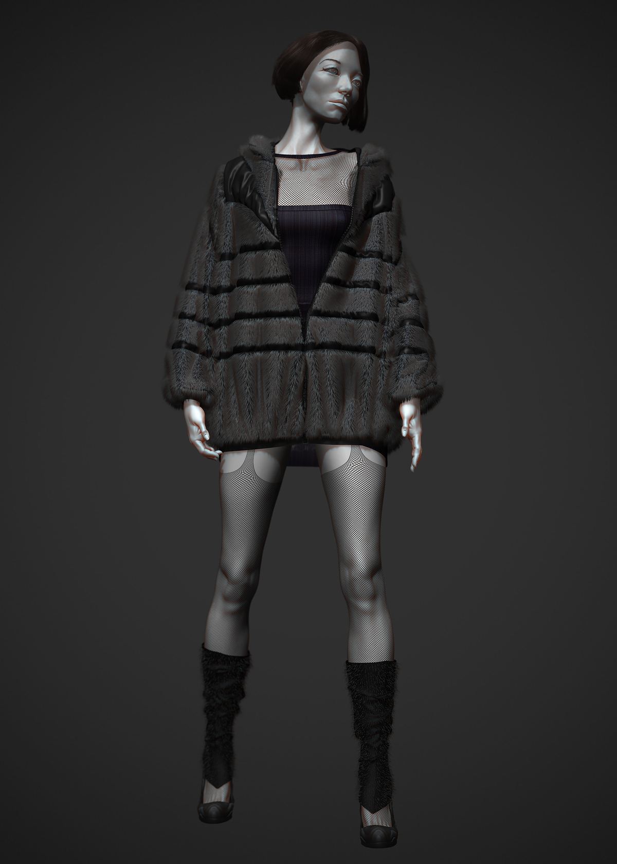 Girl from Blade Runner World_Fur_Darya Girina_3