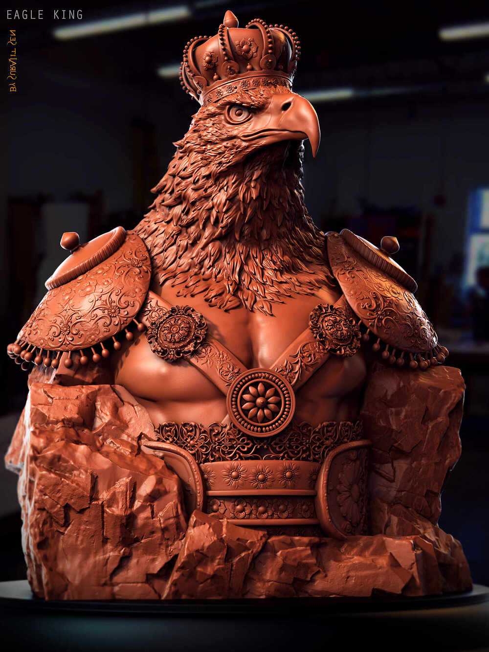 Eagle_King_Digital_SCulpture_SurajitSen_Aug2024_look1