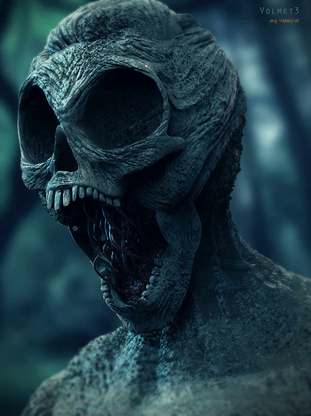 Volmet3_Creature_Digital_Sculpture_SurajitSen_Oct2023A