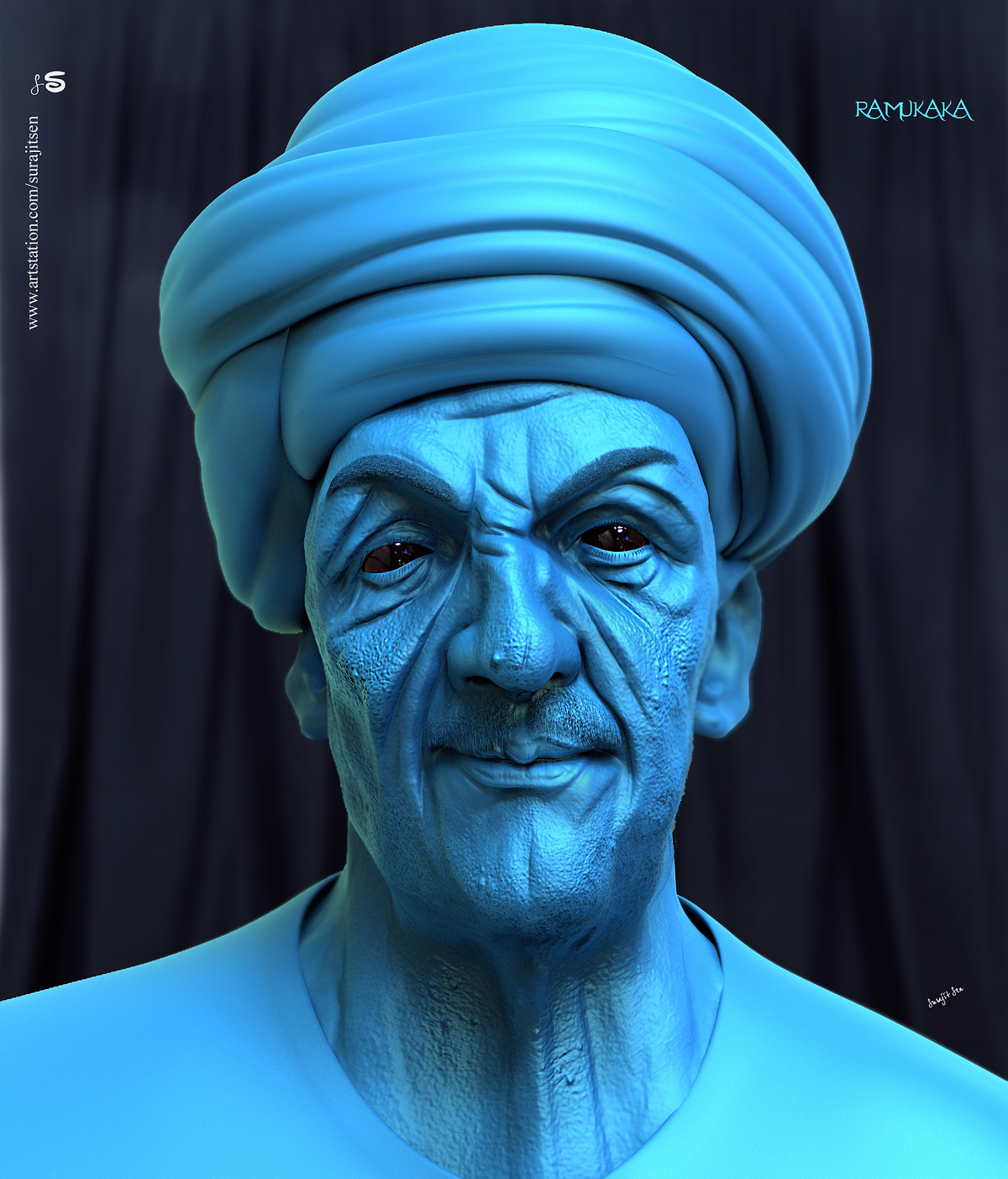 Ramukaka_Digital_Sculpture_SurajitSen_Oct2019