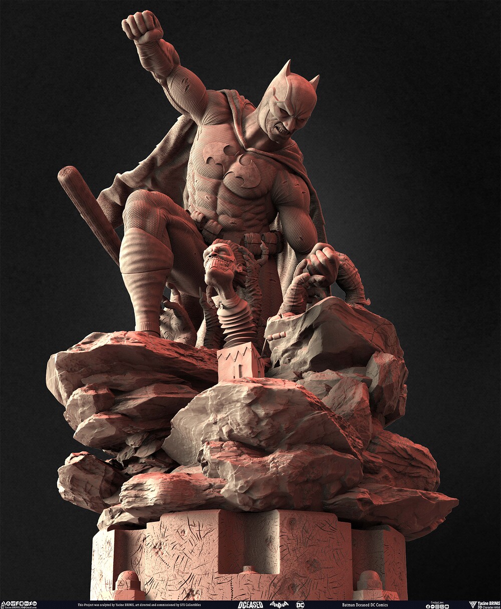 Batman Dceased DC Comics sculpted by Yacine BRINIS 017