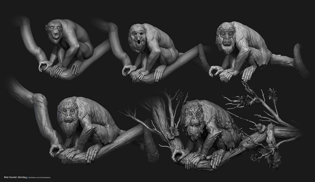 RedHowler_ZBrush04steps