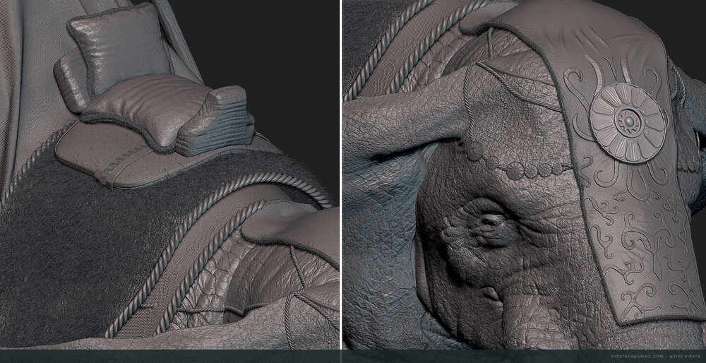CLAY RENDER ELEFANTE 3