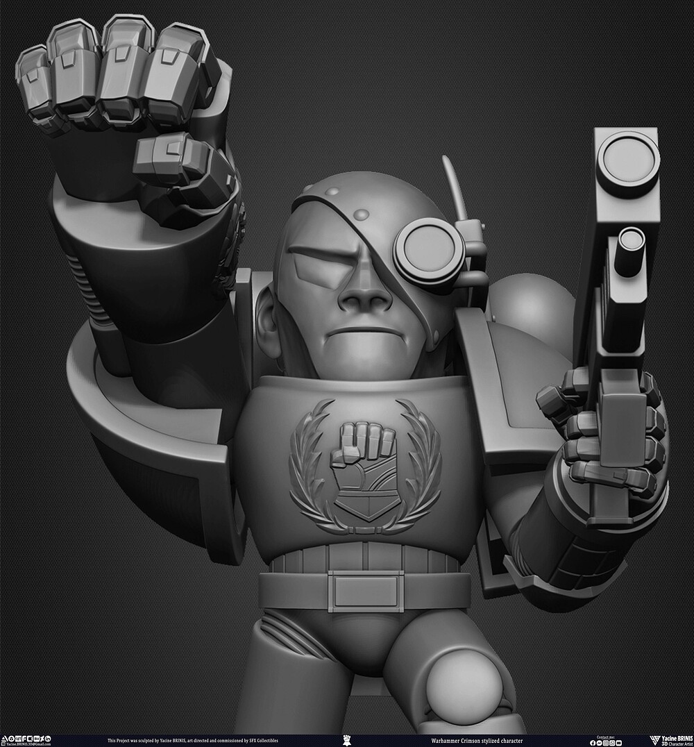 Warhammer Crimson 3D Model Sculpted by Yacine BRINIS 011