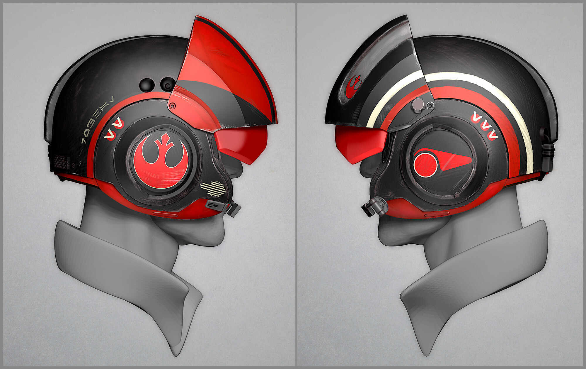 Poe Dameron Helmet ZBrushCentral