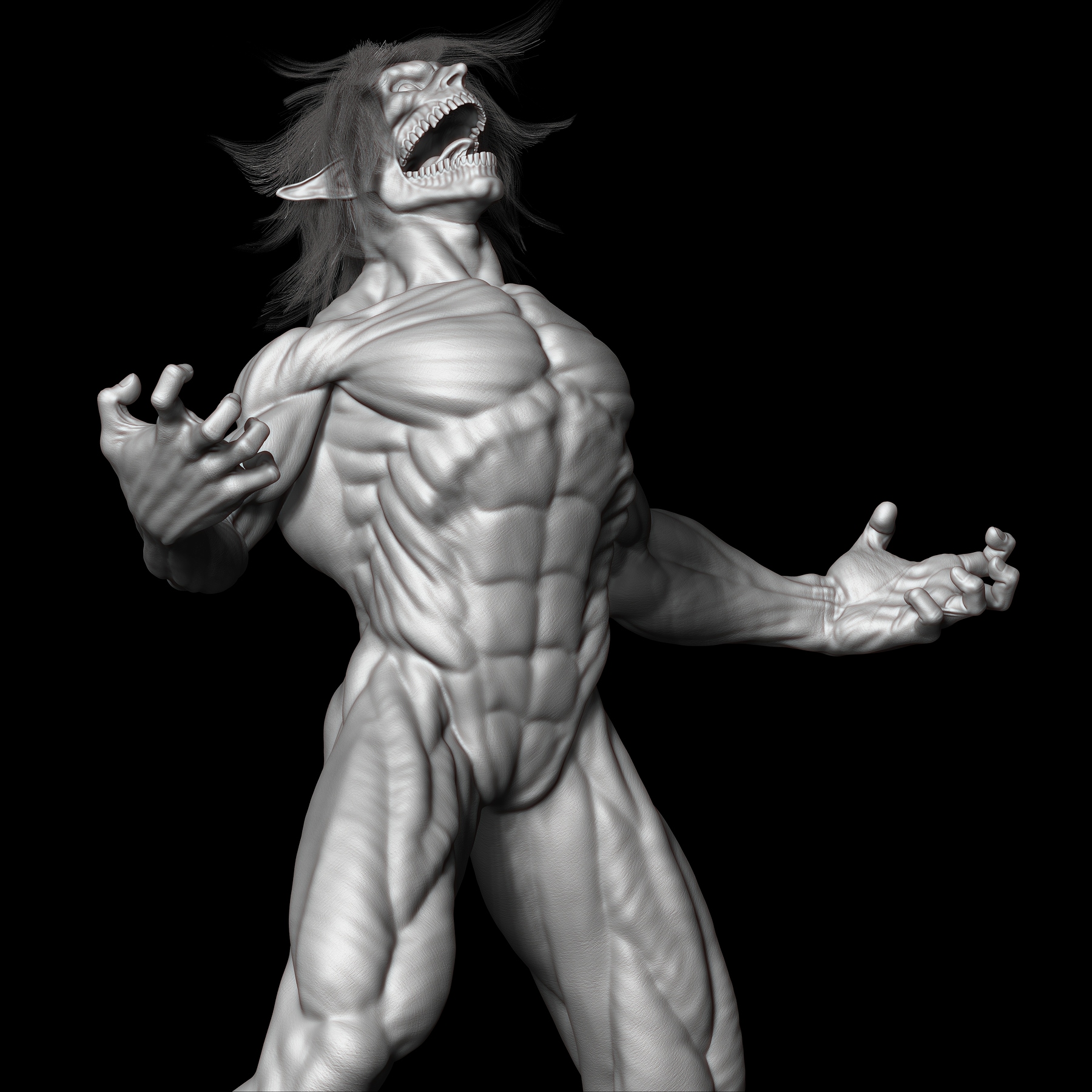 eren titan zbrush