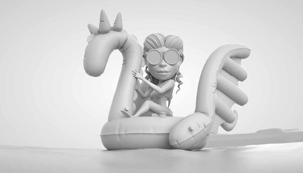 DAENARYS - render zbrushcentral NO MATERIALS
