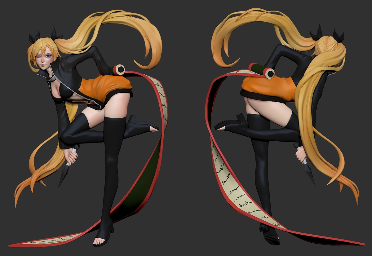 Naruto_Zbrush_Polypaint