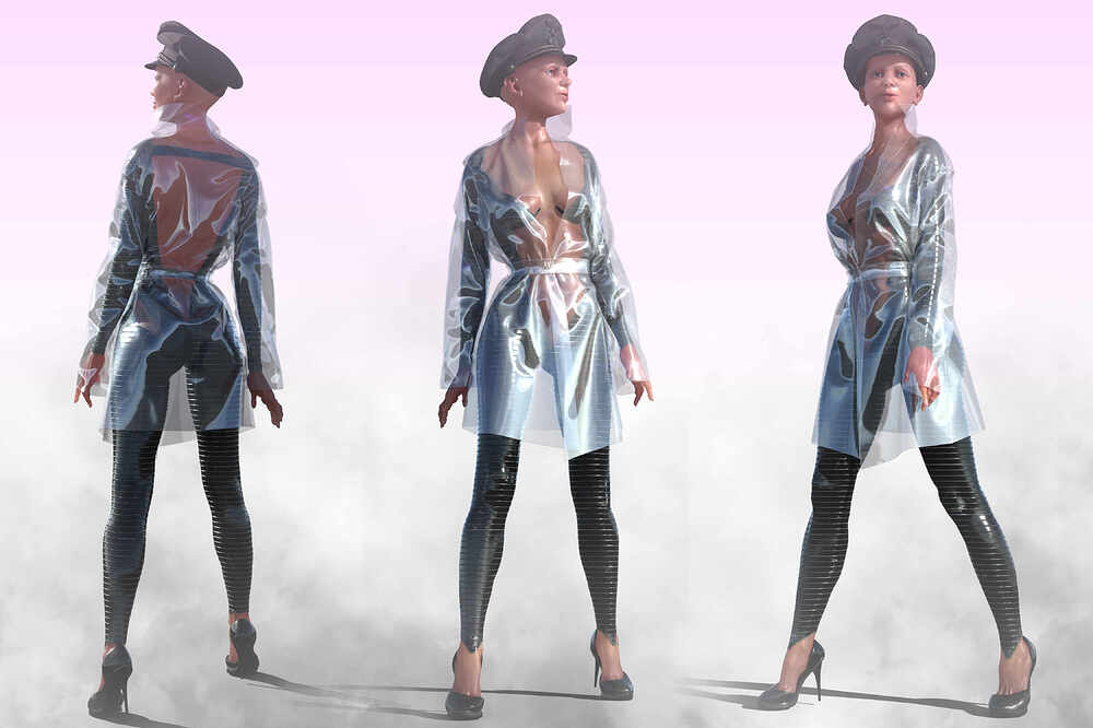 Idoru_Military vinil Raincoat_Collection _ _