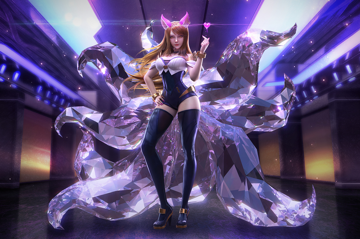 ahri kda statue