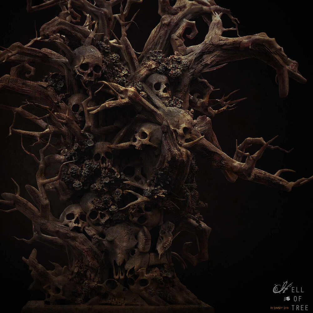 Hell of Tree_Digital_Sculpture_SurajitSen_Nov2022C