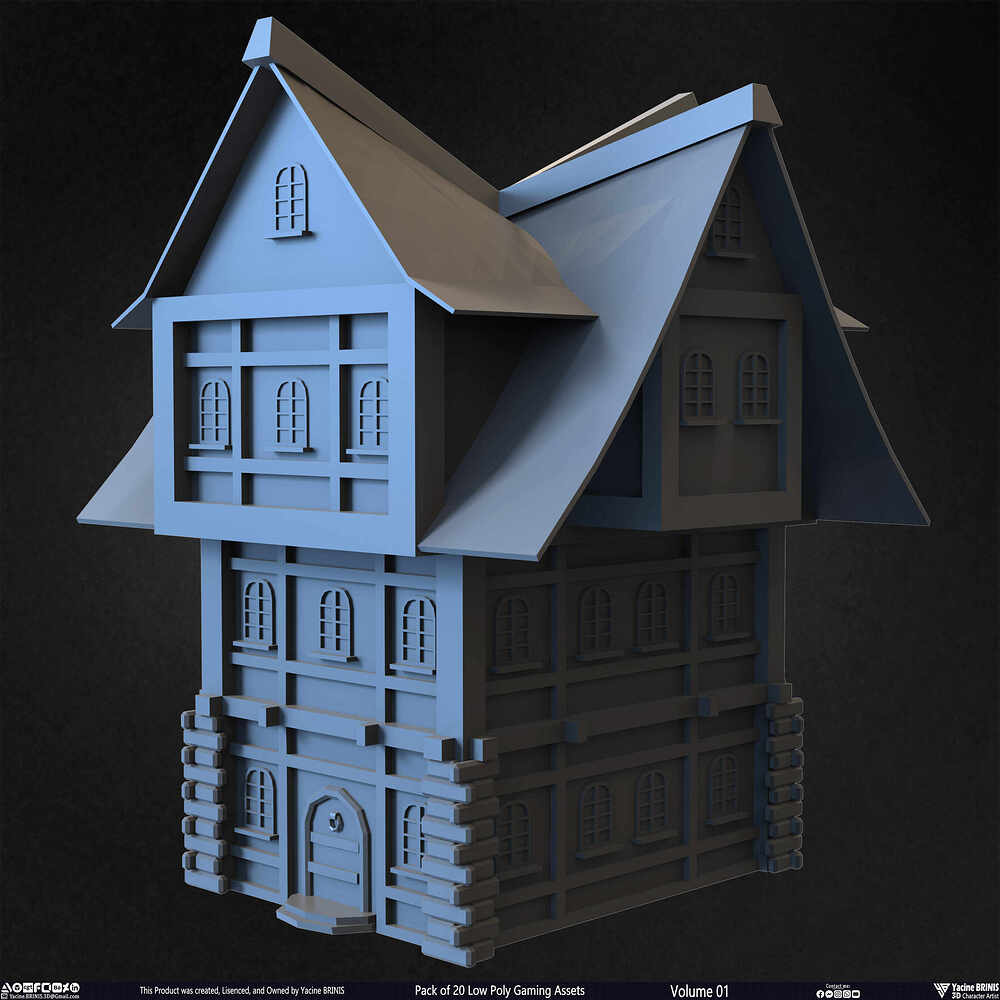 20 Low Poly Gaming Assets Volume 01 Sculpted By Yacine BRINIS Set 17